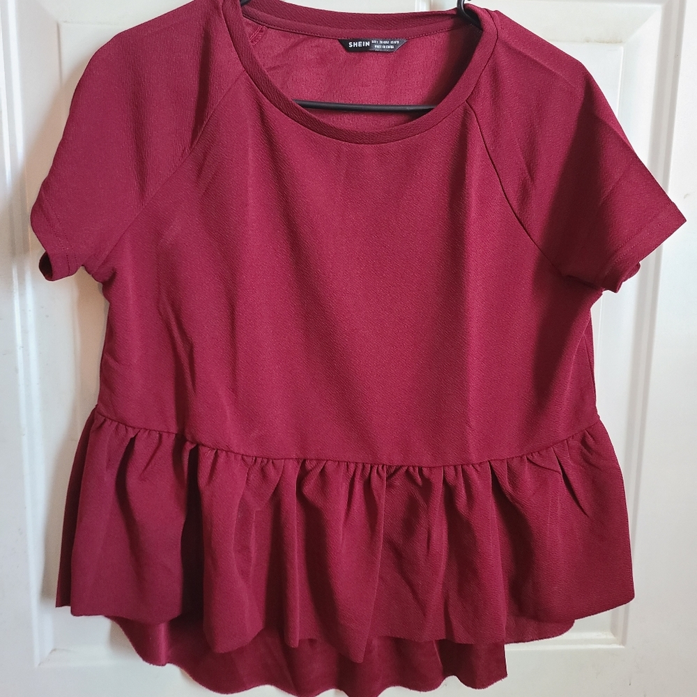 Shein peplume blouse